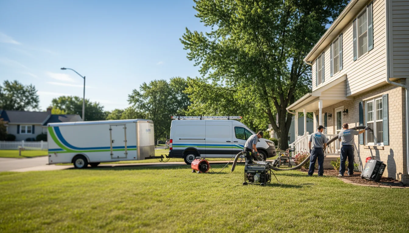 Flooded Basement Restoration And Cleanup With Repair in Blue Mounds, WI near me